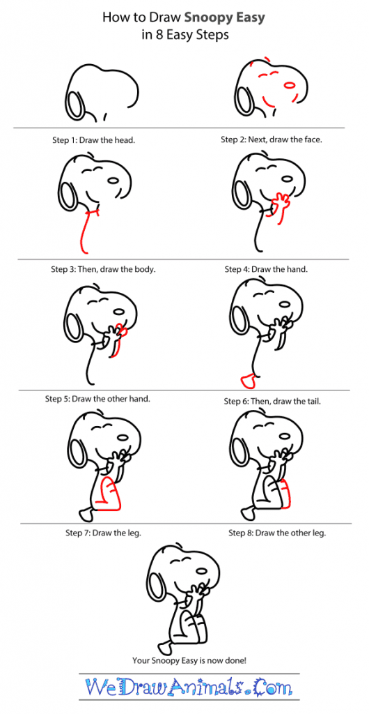 How to Draw Snoopy