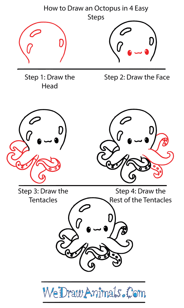 Easy To Draw Octopus