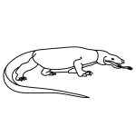 How to Draw a Komodo Dragon