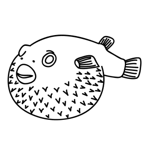 How To Draw A Puffer Fish - Step-by-Step Tutorial