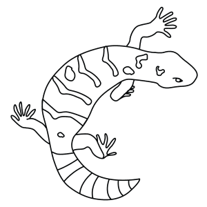 How To Draw A Gila Monster - Step-By-Step Tutorial