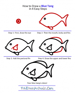 How to Draw a Blue Tang