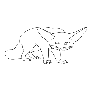 How To Draw a Fennec Fox - Step-By-Step Tutorial