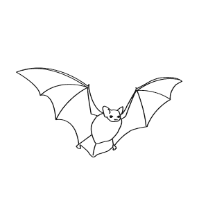 How To Draw a Little Brown Bat - Step-By-Step Tutorial