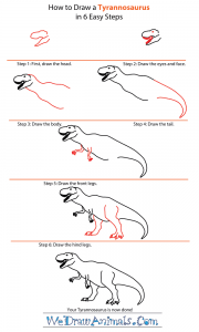 How to Draw a Tyrannosaurus Rex