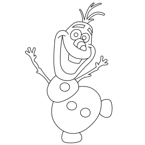 How to Draw Olaf From Frozen