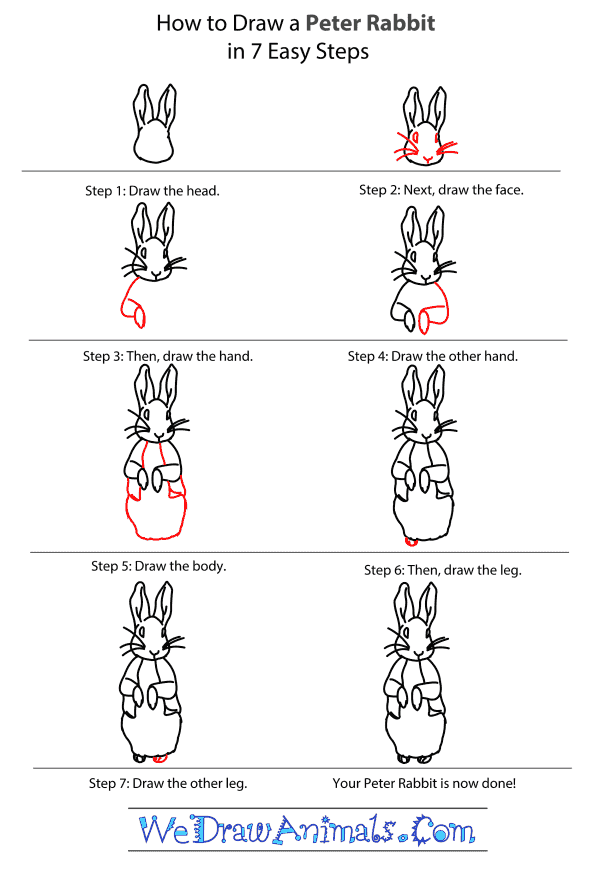 How to Draw Peter Rabbit - Step-by-Step Tutorial
