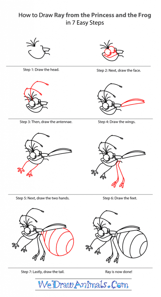 How to Draw Ray From The Princess And The Frog
