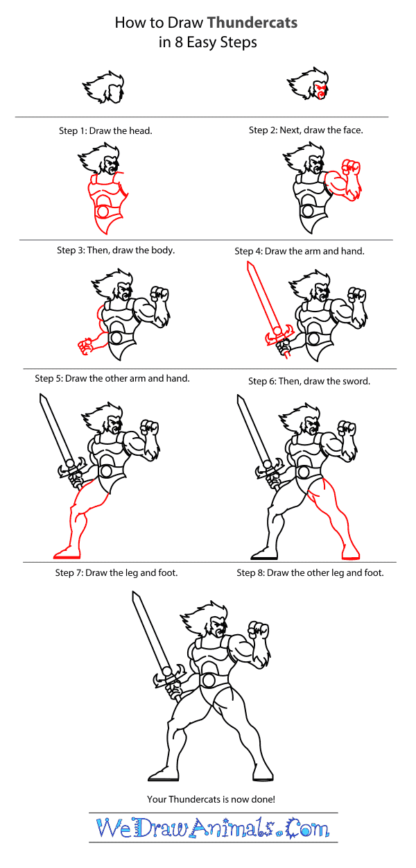 How to Draw Thundercats - Step-by-Step Tutorial