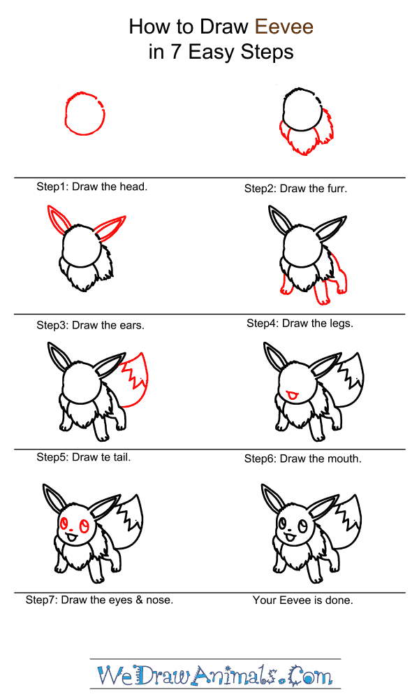 How to Draw Eevee - Step-by-Step Tutorial