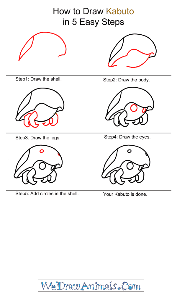 How to Draw Kabuto - Step-by-Step Tutorial