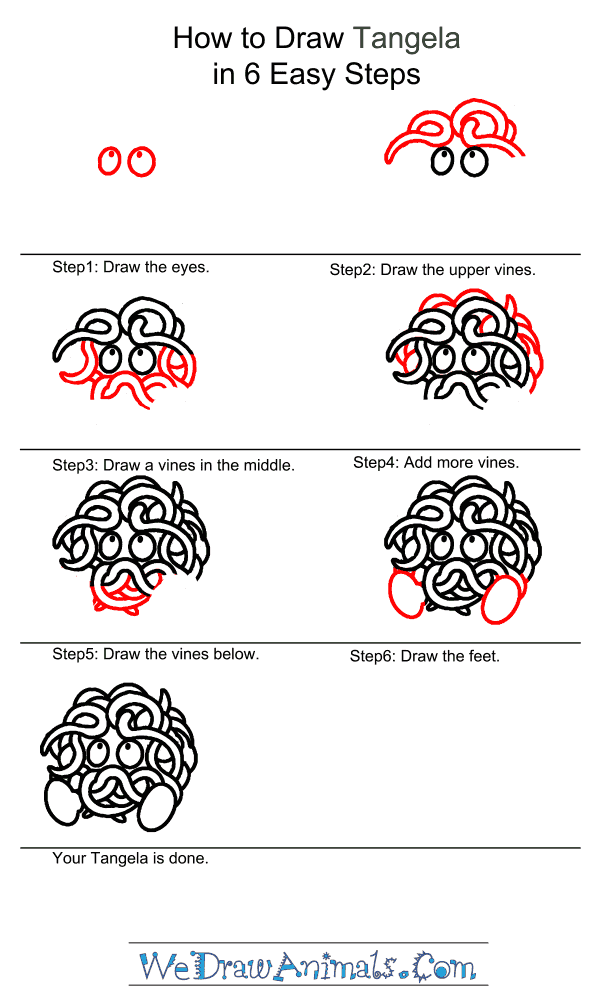 How to Draw Tangela - Step-by-Step Tutorial