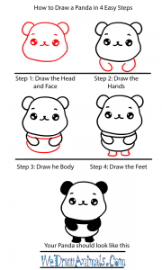 How to Draw a Baby Panda