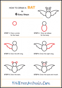 How to Draw a Simple Bat for Kids