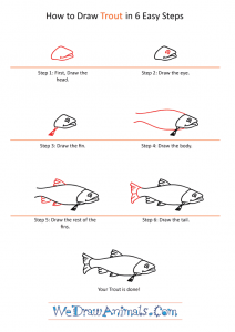 How to Draw a Cartoon Trout