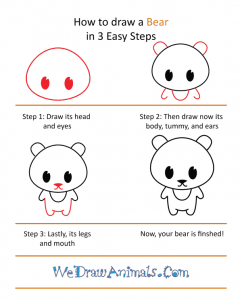 How to Draw a Cute Bear