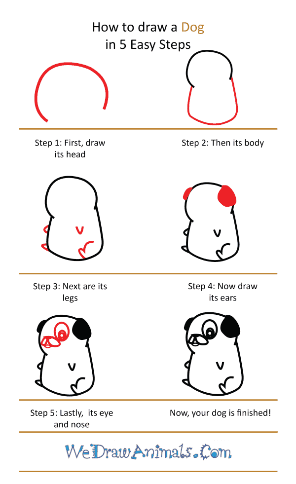 How to Draw a Cute Dog - Step-by-Step Tutorial