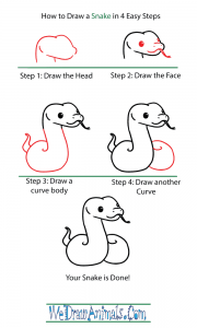 how to draw a python Images High Quality Grahic How to Draw a Cute Snake
