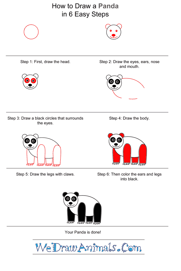 How to Draw a Panda for Kids - Step-by-Step Tutorial